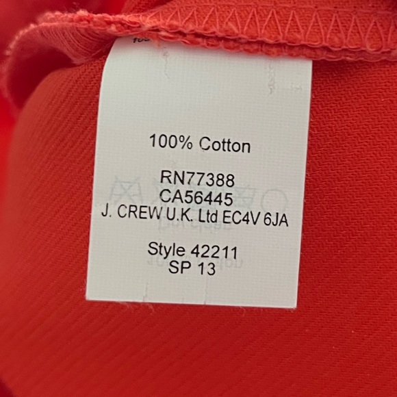 J Crew Orange Mini Skirt Size 0 - Picture 3 of 3